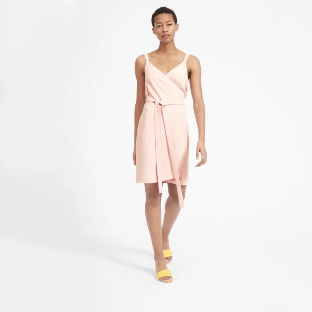 NWT Everlane Japanese Go Weave Mini Wrap Dress